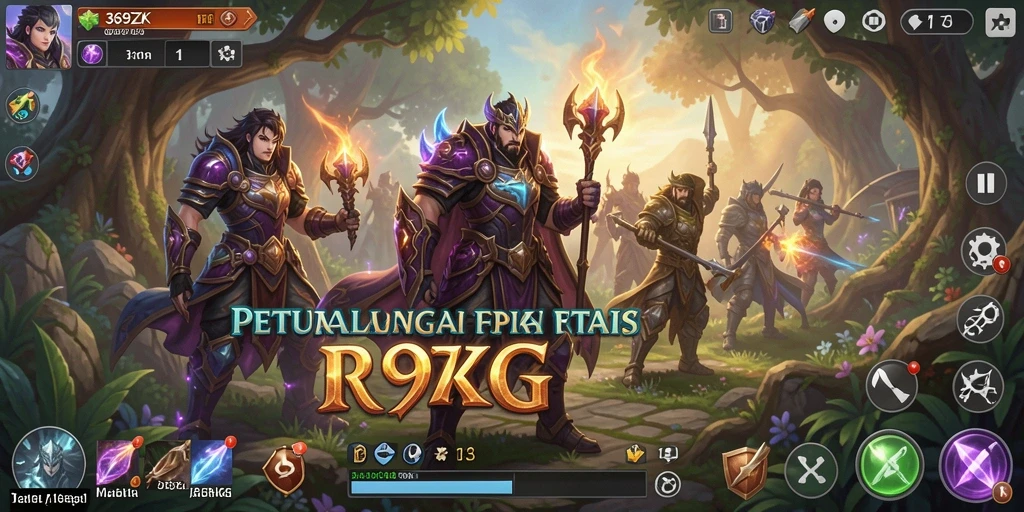 Tampilan gameplay menakjubkan di dunia RPG 369ZK.