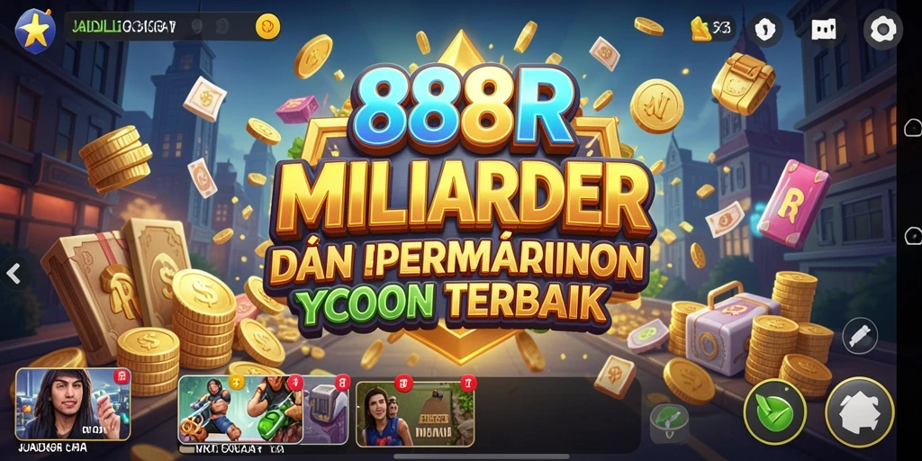 Screenshot 888R menunjukkan gameplay Tycoon yang menarik dan interaktif.