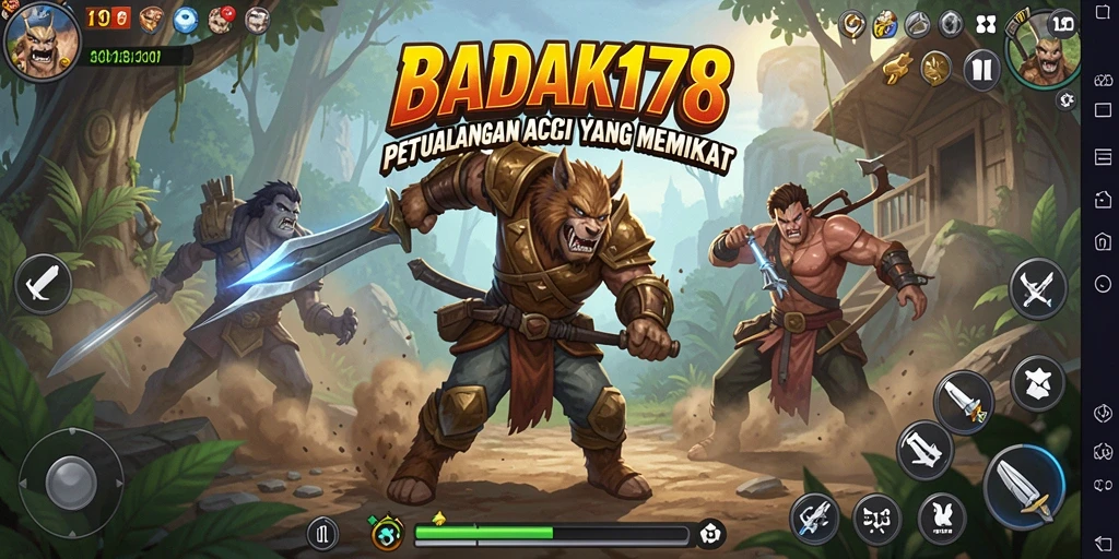 Tampilan aksi seru dalam gameplay BADAK178 yang menggugah adrenalin.