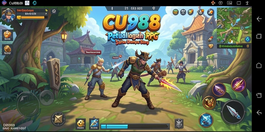 Screenshot gameplay CU888 menampilkan aksi seru dan grafis yang menakjubkan.