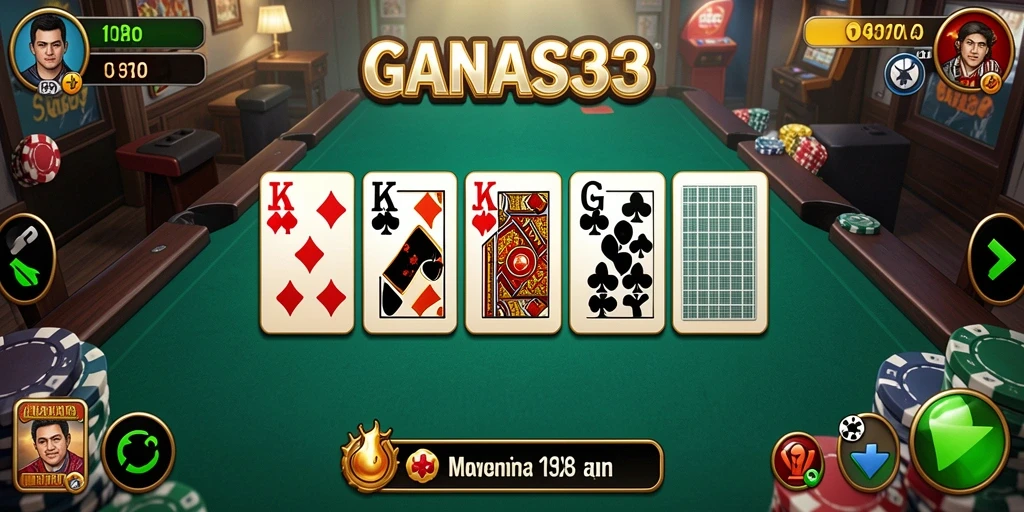 Tangkapan layar gameplay <strong>GANAS33</strong> menampilkan suasana permainan Domino yang menarik.