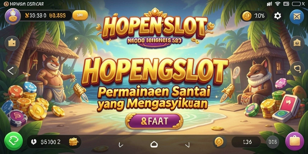 Tampilan gameplay HOPENGSLOT yang penuh warna dan menarik.
