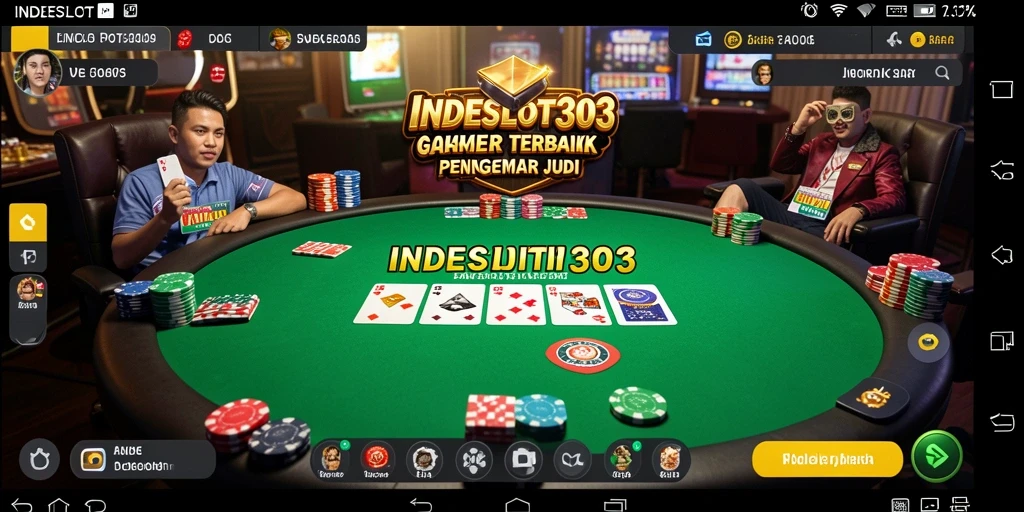 Tampilan gameplay seru di INDESLOT303 menangkap setiap momen poker.