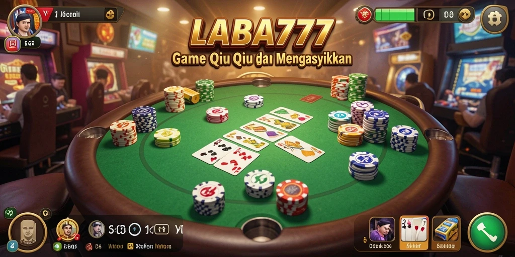 Tampilan menarik dari gameplay QiuQiu di LABA777.