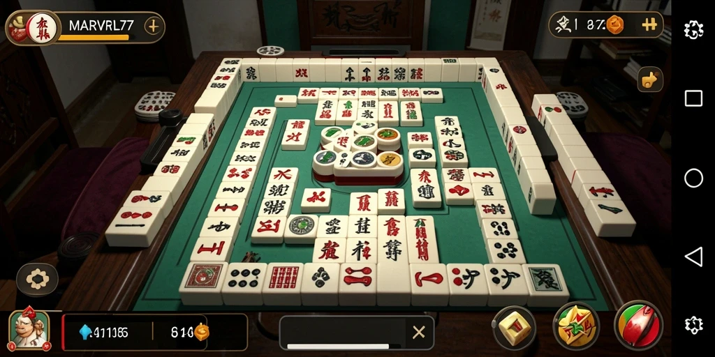 Gameplay Mahjong yang menarik dan menantang di MARVRL77.