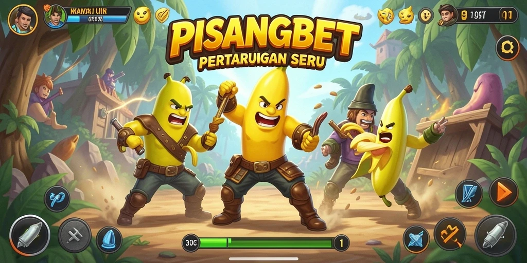 Tampilan pertarungan dinamis di PISANGBET yang menegangkan.