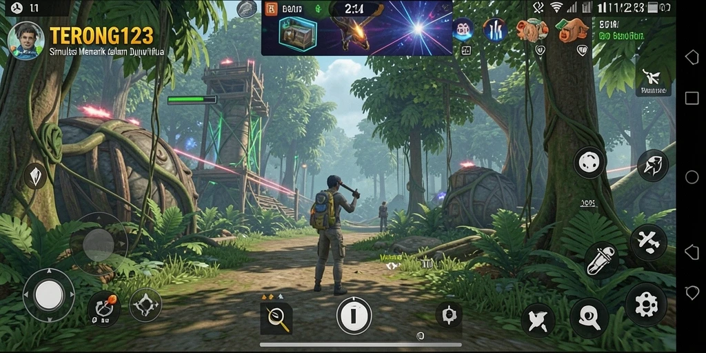 Screenshot gameplay menunjukkan keseruan bermain simulasi TERONG123.
