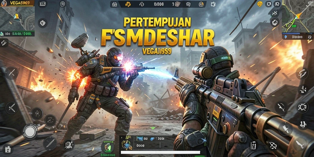Tangkapan layar menampilkan aksi menegangkan dalam <strong>VEGAS969</strong> dengan pertempuran FPS seru.