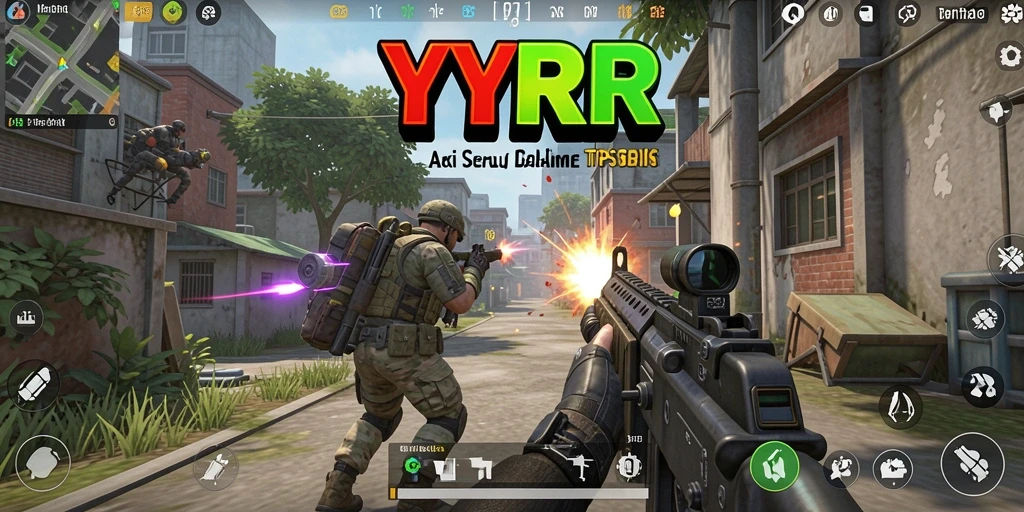Tangkapan layar YYRR menampilkan aksi mendebarkan dalam gameplay TPS.
